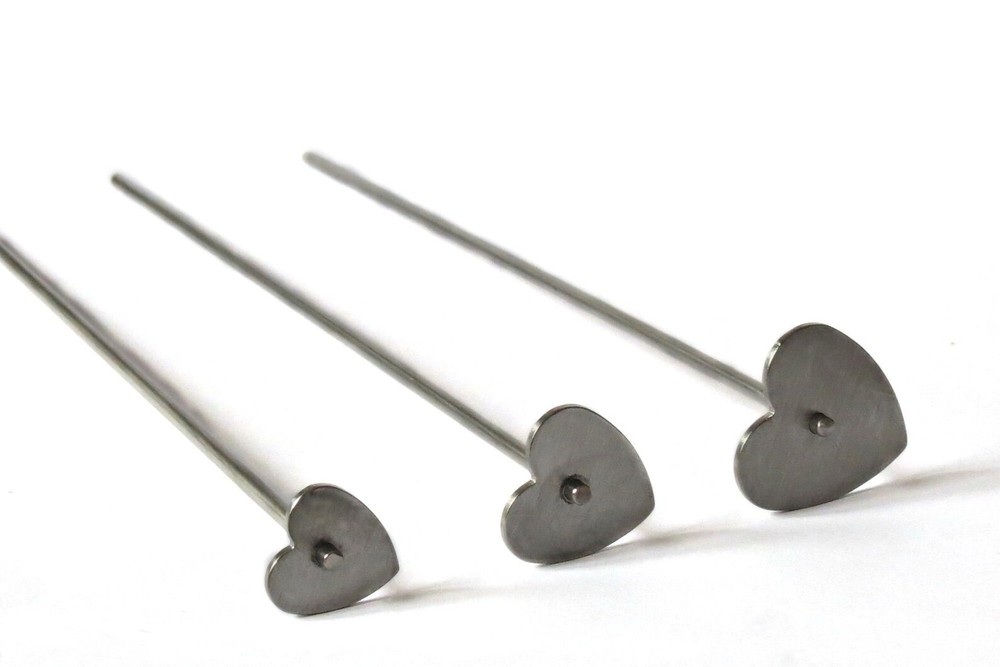 Heart cabochon mandrel - Lampwork Tool