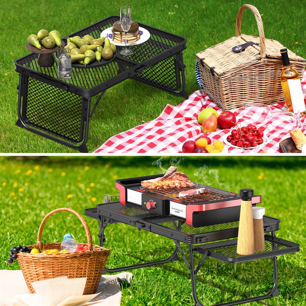 3 ft Portable Picnic Table with Wing Panels
