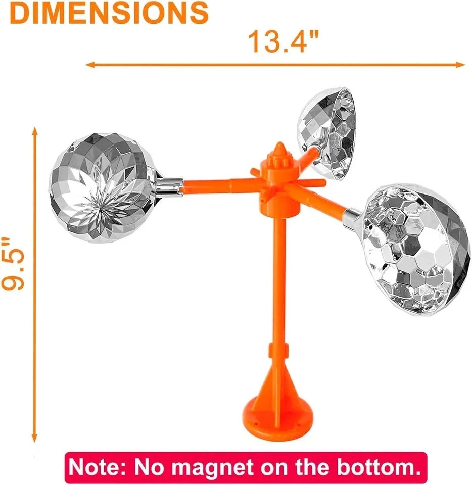 Bird Reflective Spinning Deterrent Devices for Outside Keep Orange - Standard