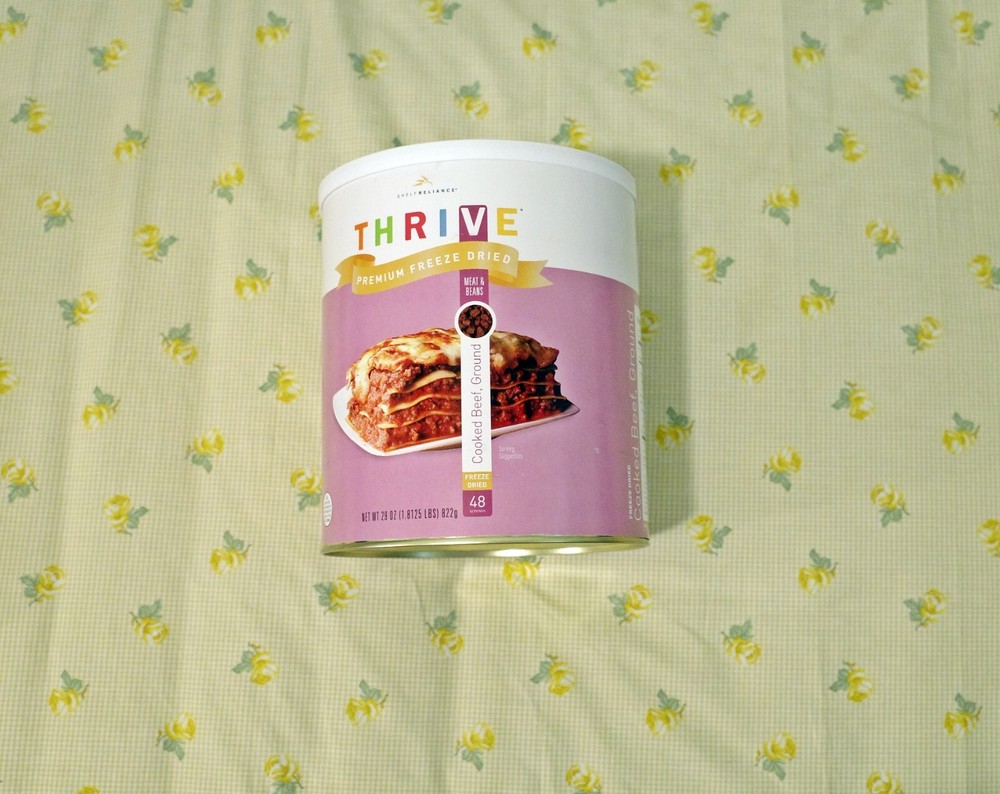 THRIVE Cooked Ground Beef Large Can