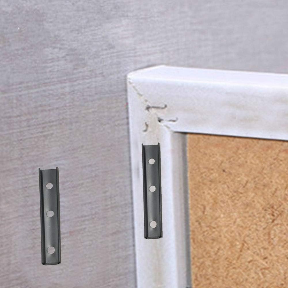 6 Pair Concealed Headboard Panel Wall Fixing Brackets, Interlocking Wall Hangers