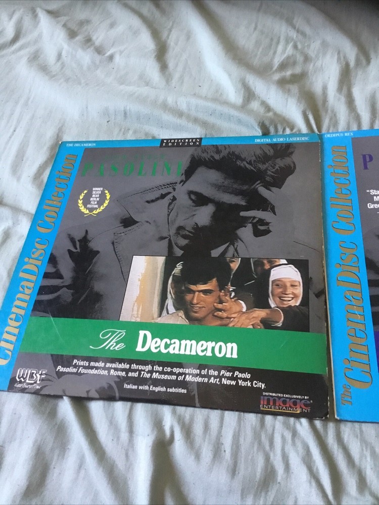 Pier Pasolini Laserdiscs, Decameron And Oedipus Rex