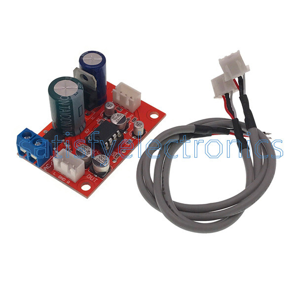 NE5532 Dynamic Microphone Stereo Preamp Amplifier Board DIY DC9-24V AC8-16V