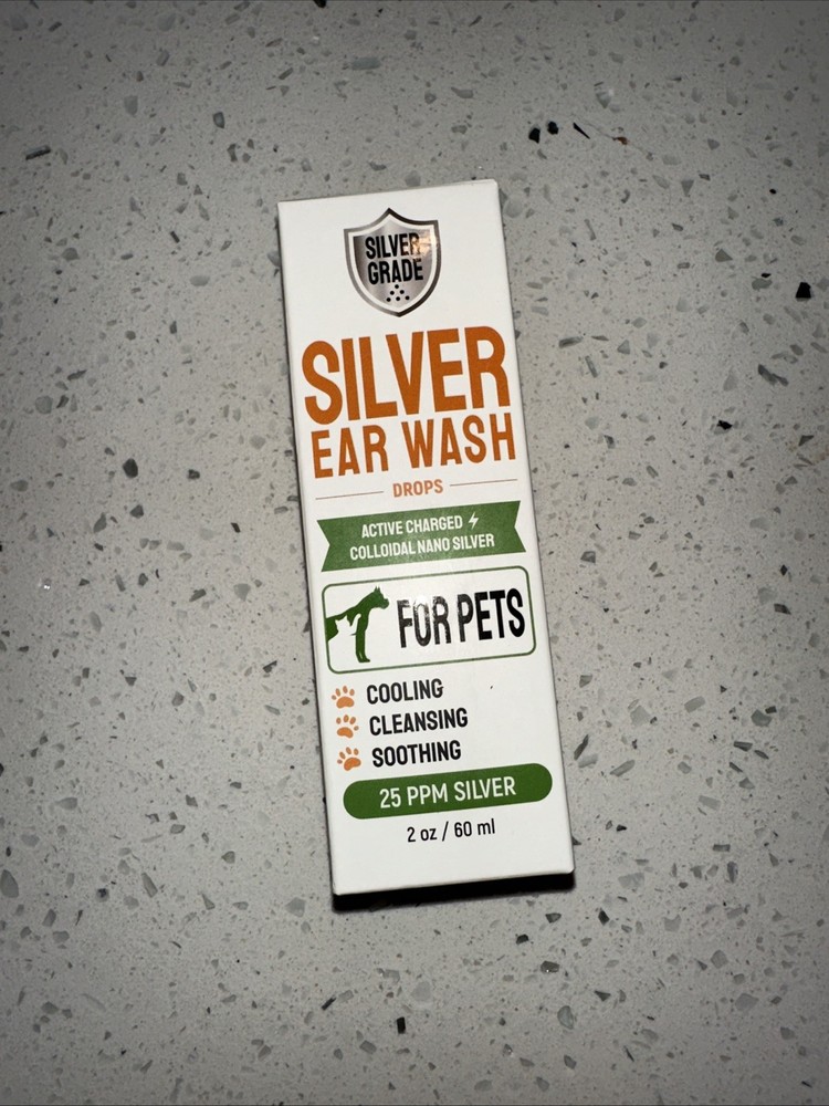 Silver Grade, Silver Ear Wash For Pets 2oz
