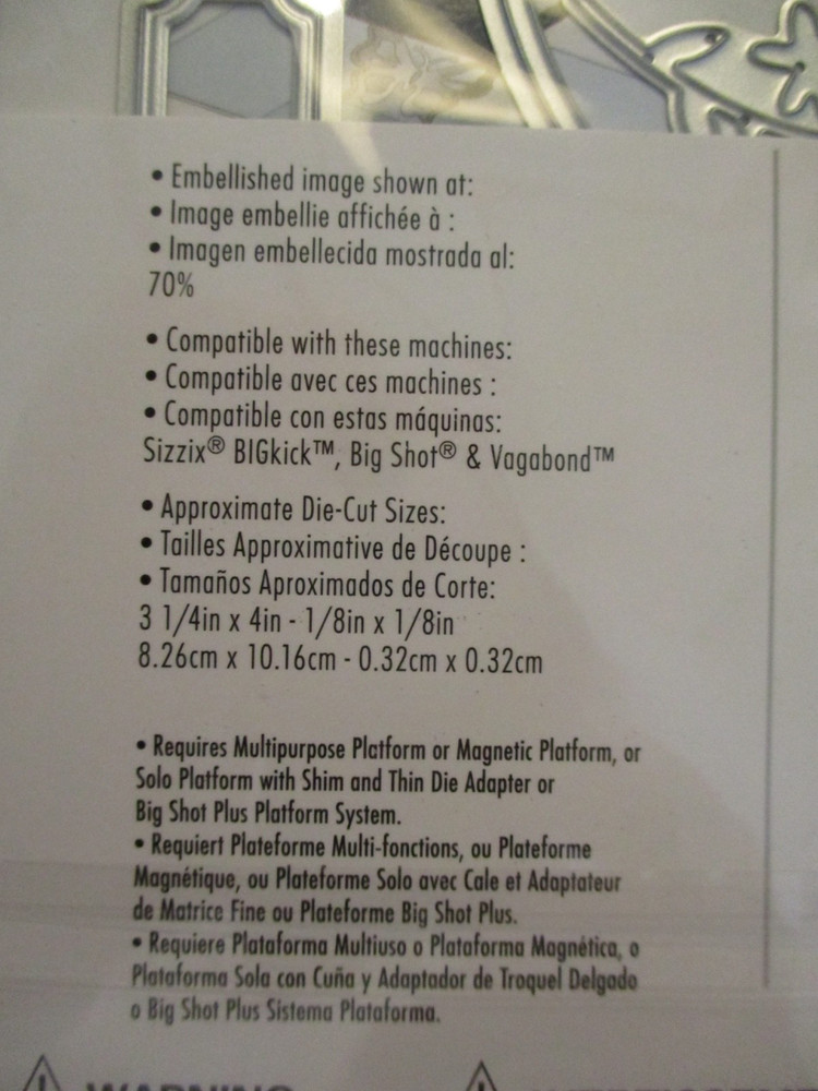 *Sizzix Brand 10 Thinlits Cutting Dies Bird/Flower Theme Cardmaking NIP (110)