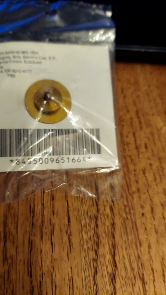 US MARINE CORPS SERVICE CAP PIN - EAGLE GLOBE ANCHOR