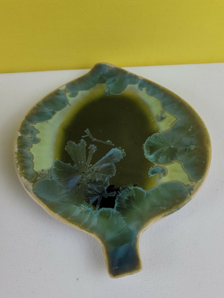 Crystal Glazed Leaf Dish