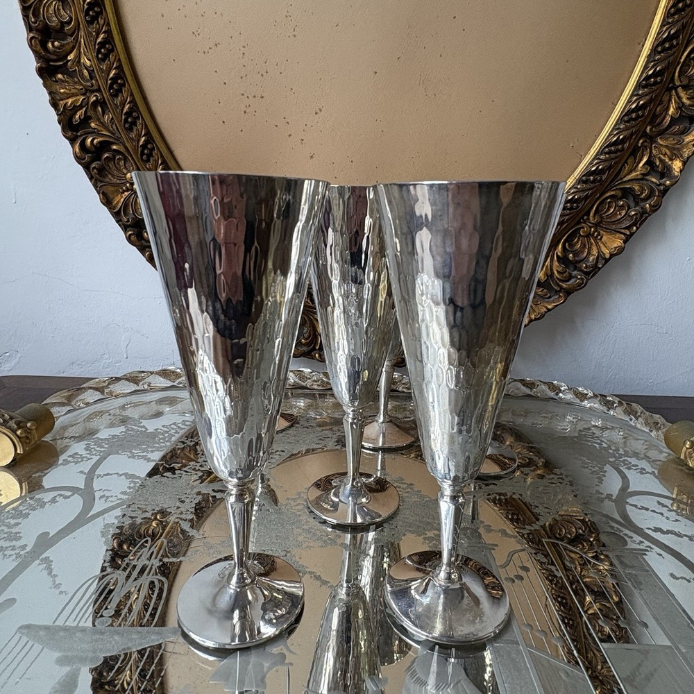 SILVER SILVER PLATED FLUTE SET GOOD CONDITION WITH BOX