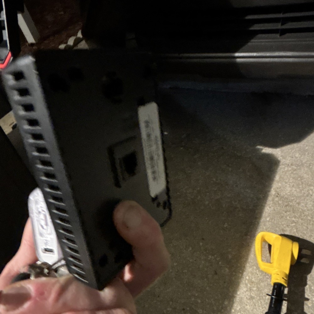 Micro-Air Easy Touch RV ASY-350 Programmable Touch Thermostat Black Rectangular