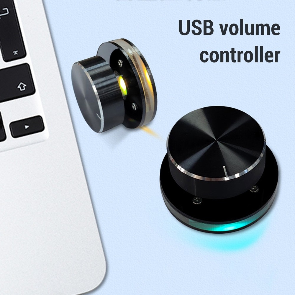 ·USB Volume Control Knob For Android System PC Multimedia Type C External Med