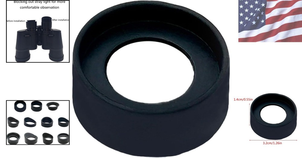 Enhanced Viewing Rubber Eyepiece Cover 28mm-37mm for Microscope Precision