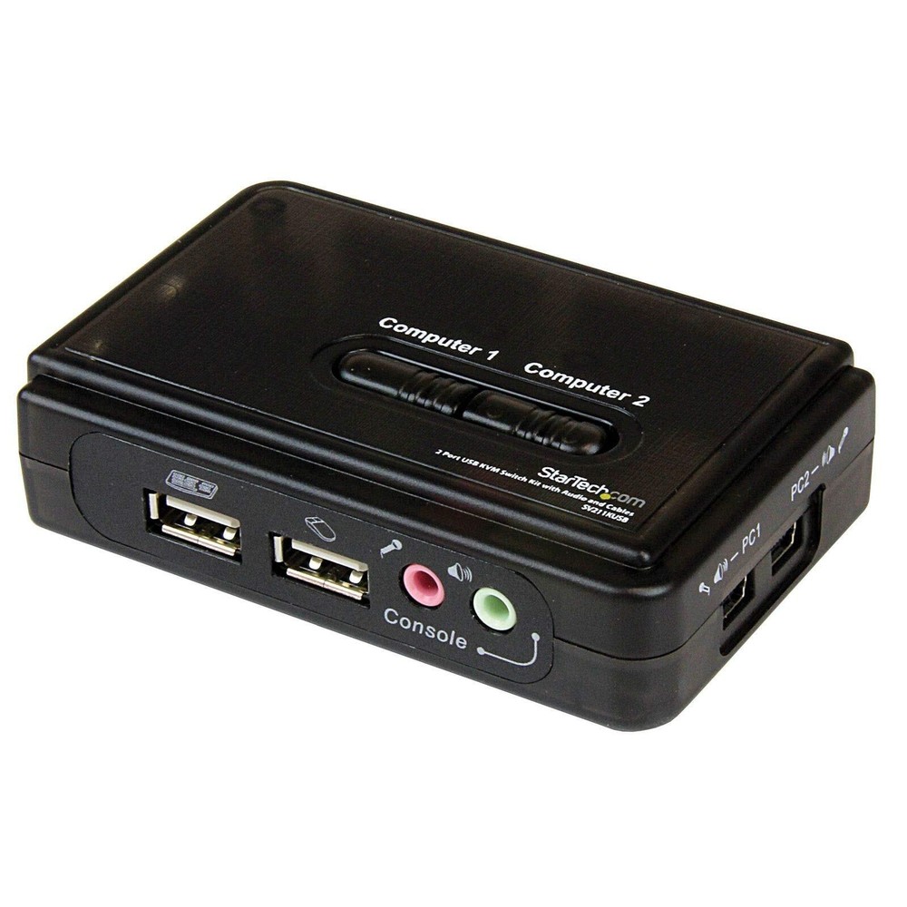 2 Port USB KVM Switch w Audio