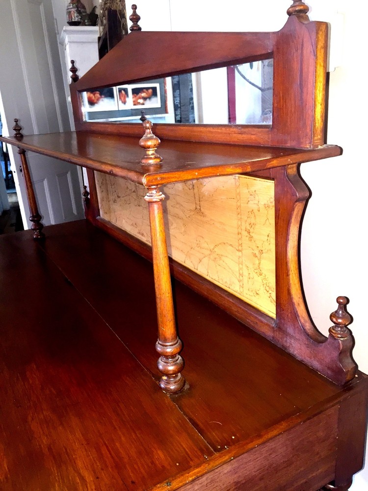 Antique ENGLISH Chinoiserie Buffet Sideboard