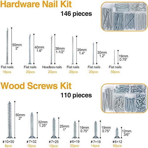 Assorted Picture Hanging Nails and Screws