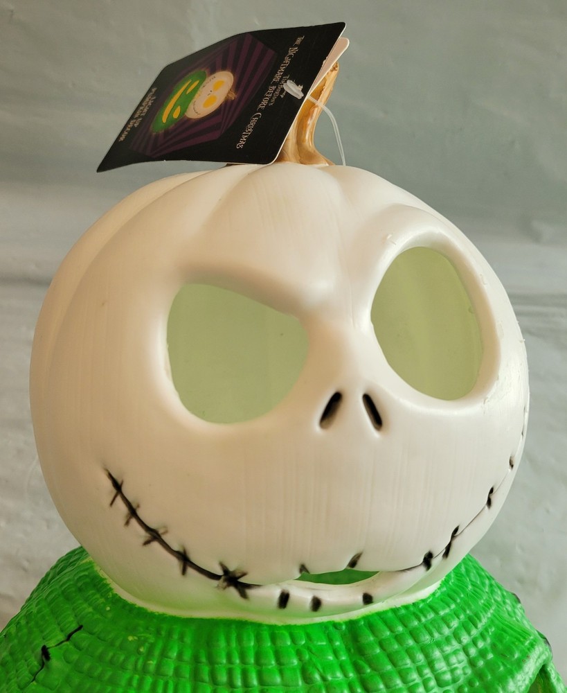 Nightmare Before Christmas Light Up Blow Mold Oogie Jack Pumpkin Stack Halloween