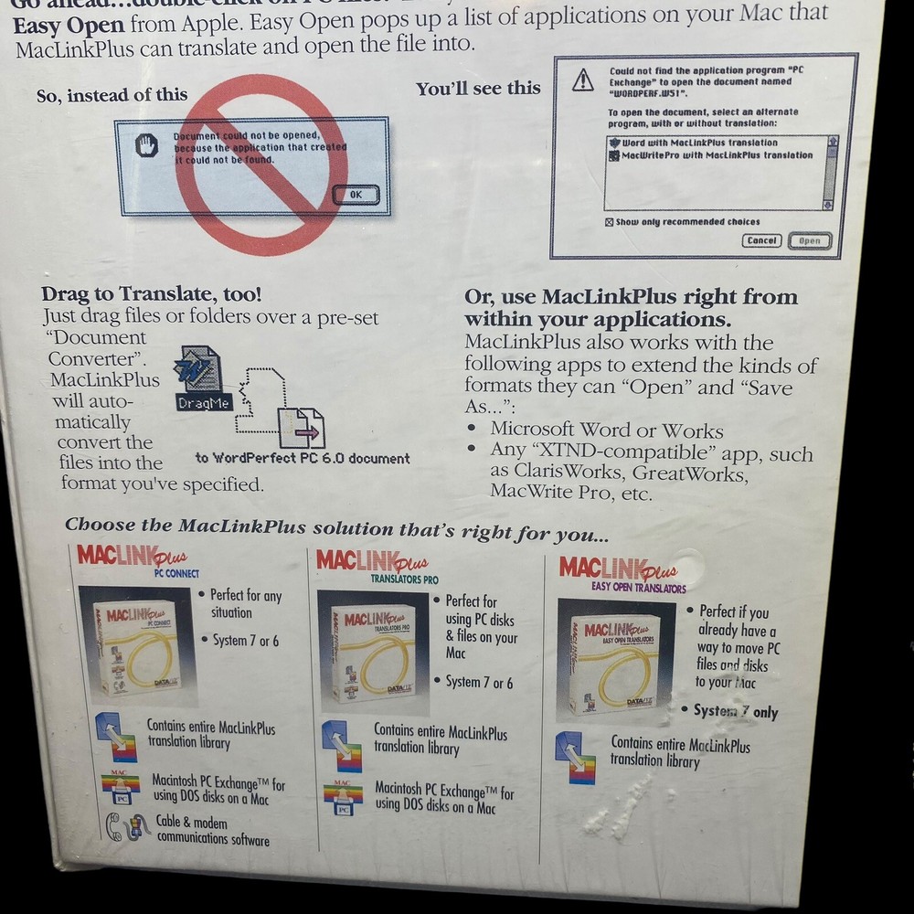 DATAVIZ MACLINK Plus Translators Pro PC File Exchange SEALED NEW