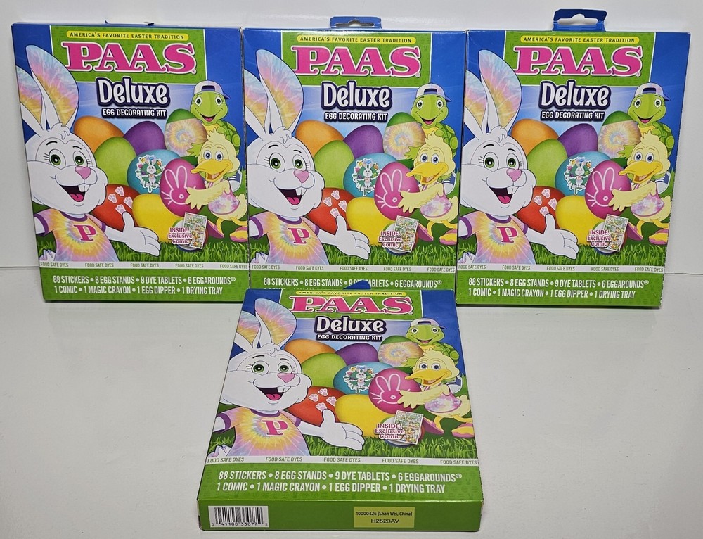 PAAS Easter Egg Coloring and Decorating Kit  - 4 Boxes
