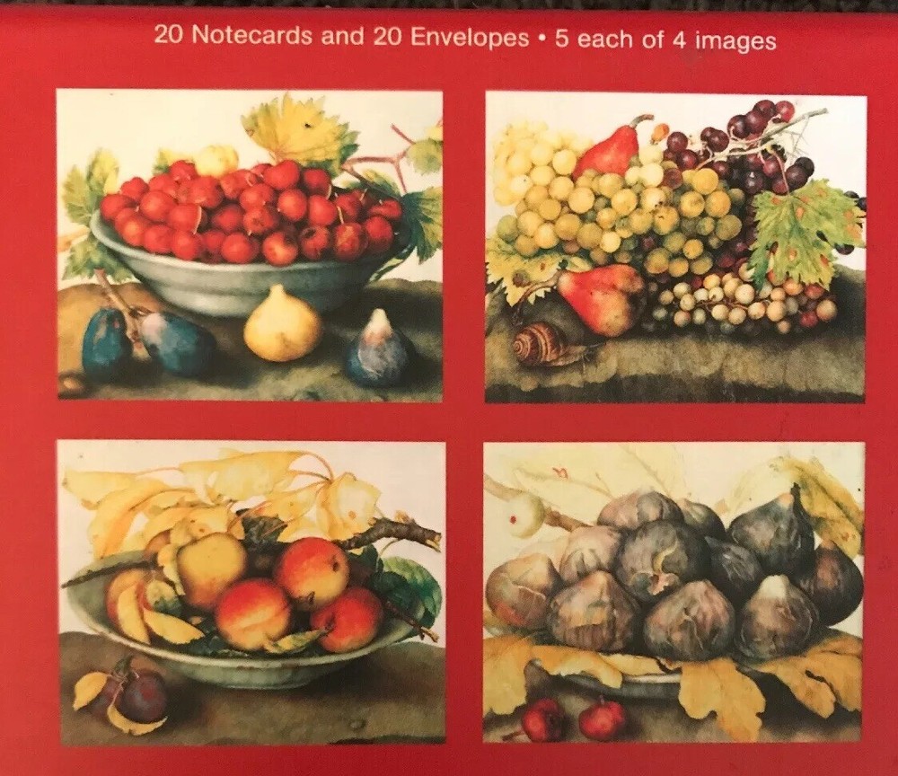 Fanciful Fruits Notecards (20 Notecards/20 Envelopes)