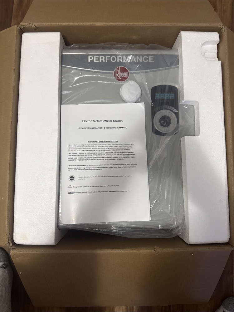 Rheem Retex-27 (27kW) Electric Tankless Water Heater Retex 27 (New Open Box)