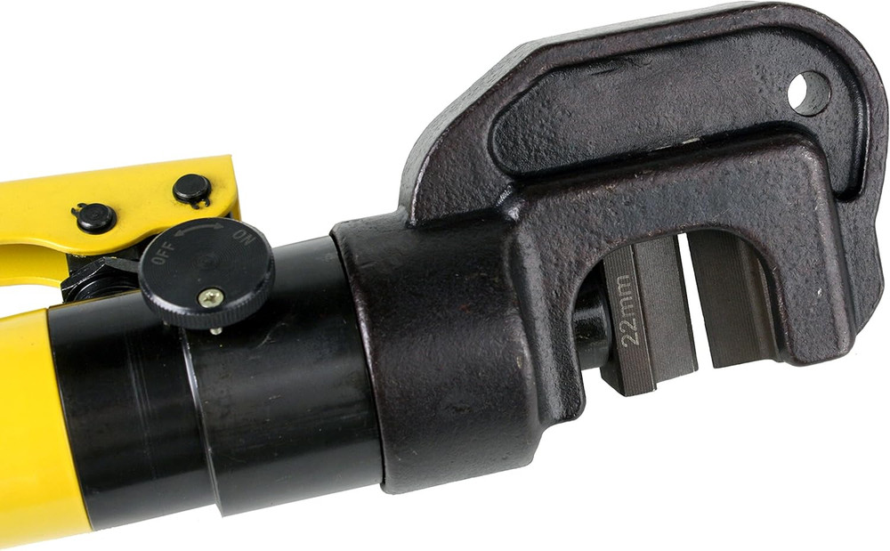 22A Handheld Hydraulic Rebar Cutter with Extra Blades for Quick Cuts