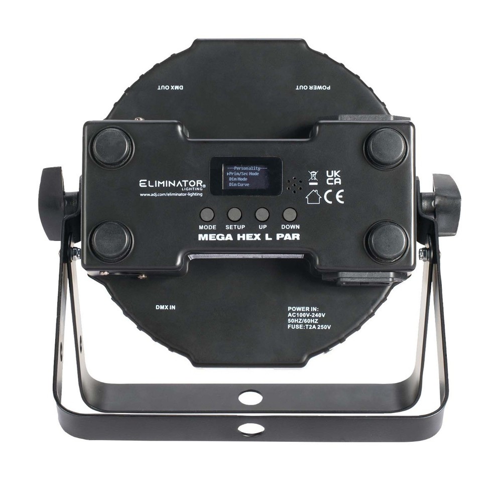 Eliminator Lighting Mega Flat Hex L PAK4 Includes 8x Mega Hex Pars, Remote, C...
