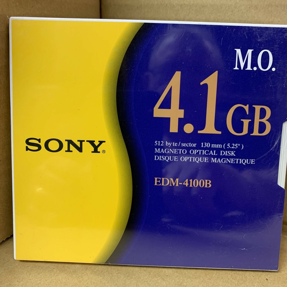 NEW Sony EDM-4100B 4.1GB 5.25 MO OPTICAL DISK