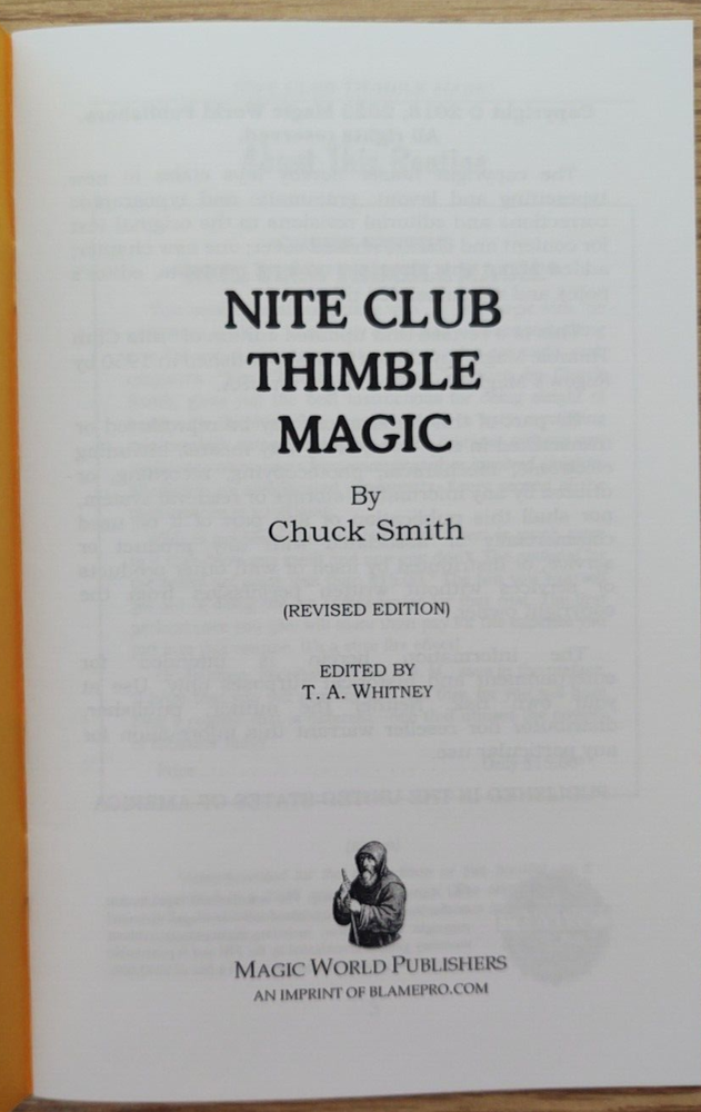 Nite Club Thimble Magic by Chuck Smith