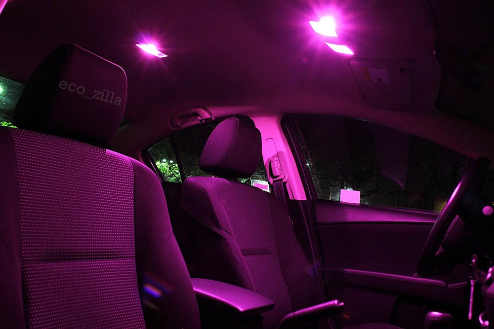 Fits 2008-2014 Scion tC PINK LED Interior Light Accessories Replacement Kit 7 PC