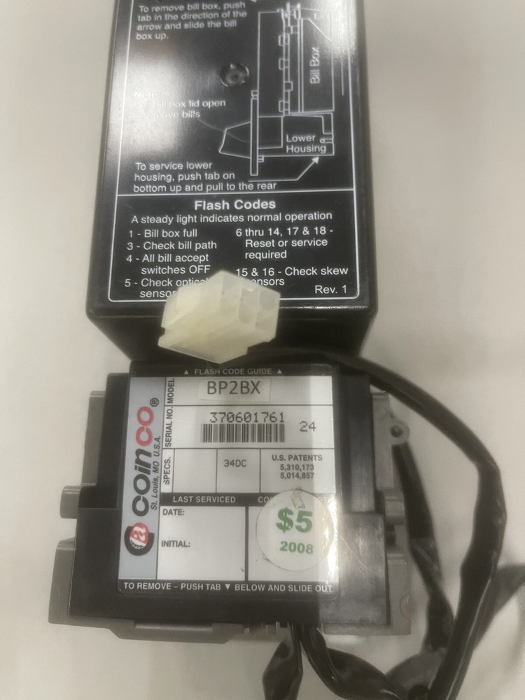 Coinco Bill Pro BP2BX Bill Validator Acceptor