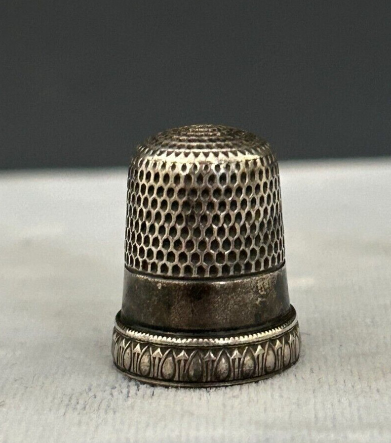 Sterling Silver Thimble Simons Brothers PRISCILLA Size 8