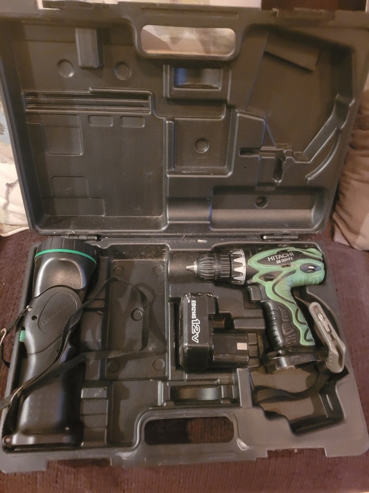 HITACHI 12V DS12DVF3 Cordless Drill Driver &  Flashlight Tested