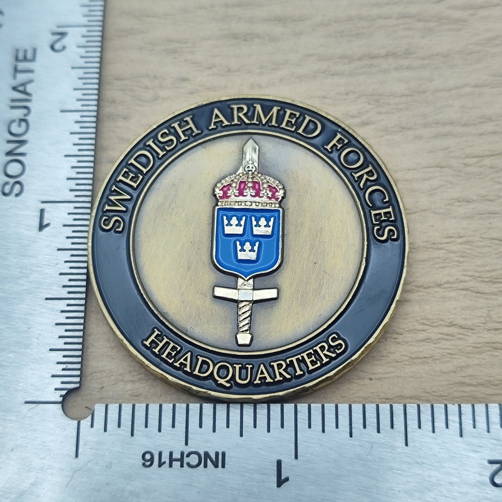 Swedish Armed Forces Headquarters Challenge Coin