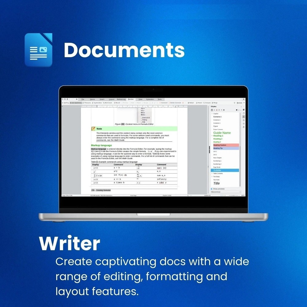 LibreOffice Software Suite for Windows ~ Word Process, Home Student Business CD