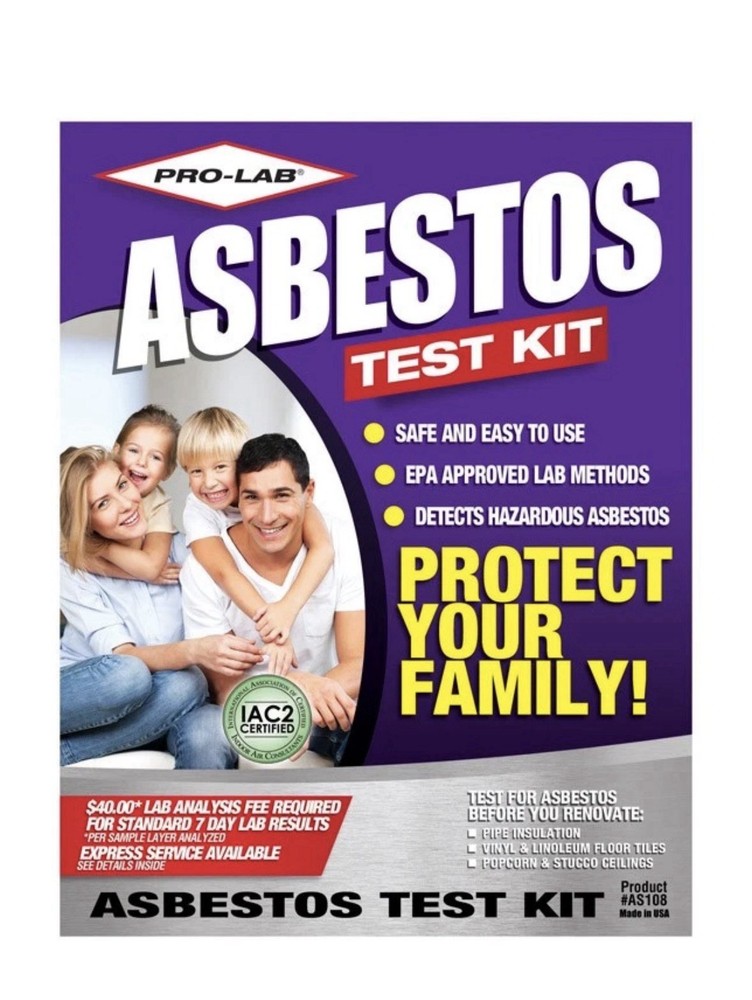 Pro-Lab AS 108 Clamshell Easy to Use Detects Hazardous Asbestos Test Kit