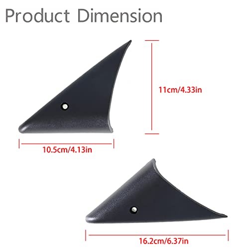 1 Pair Left & Right Power Mirror Bezel Trim Panels Replacement for Camaro &