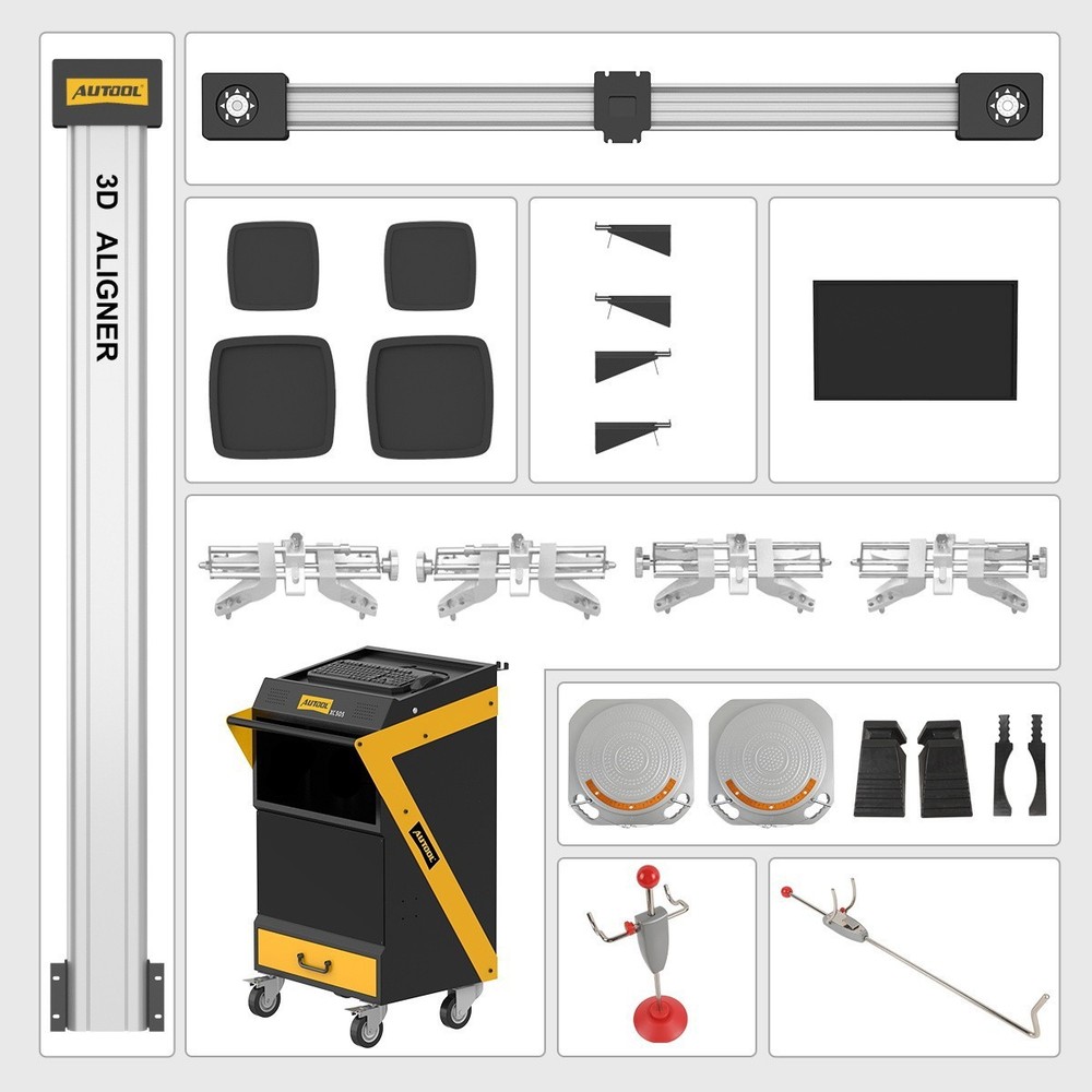 AUTOOL 3D Wheel Alignment Machine Tracking Tire Aligner System Fully Automatic
