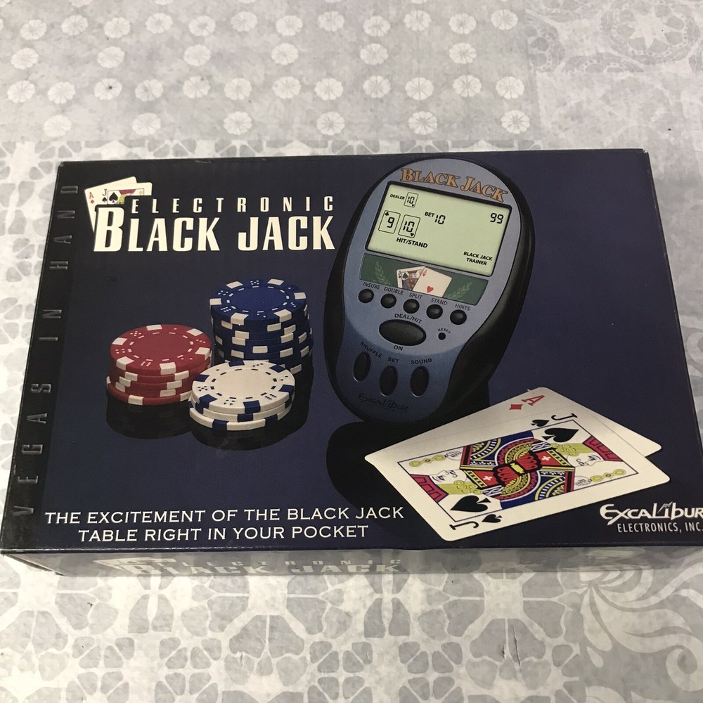 Excalibur Electronics Electronic Black Jack Handheld Game Tested Working 473