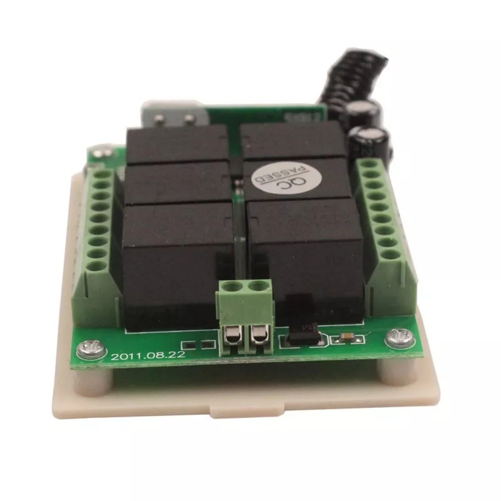 DC12V 6-Channel Relay RF Wireless Remote Control Switch Transmitter Receiver Set