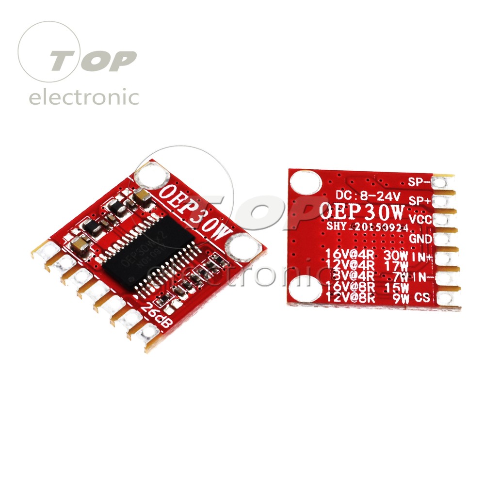 2PCS OEP30W Mono Digital Amplifier Module Amplifier Board DC 8-24V D Class