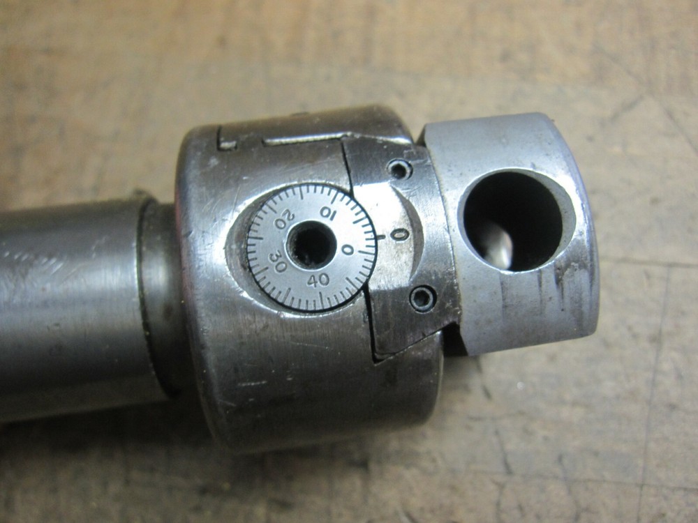 Micro adjustable boring head with 1-1/4" shank 1/2" capacity