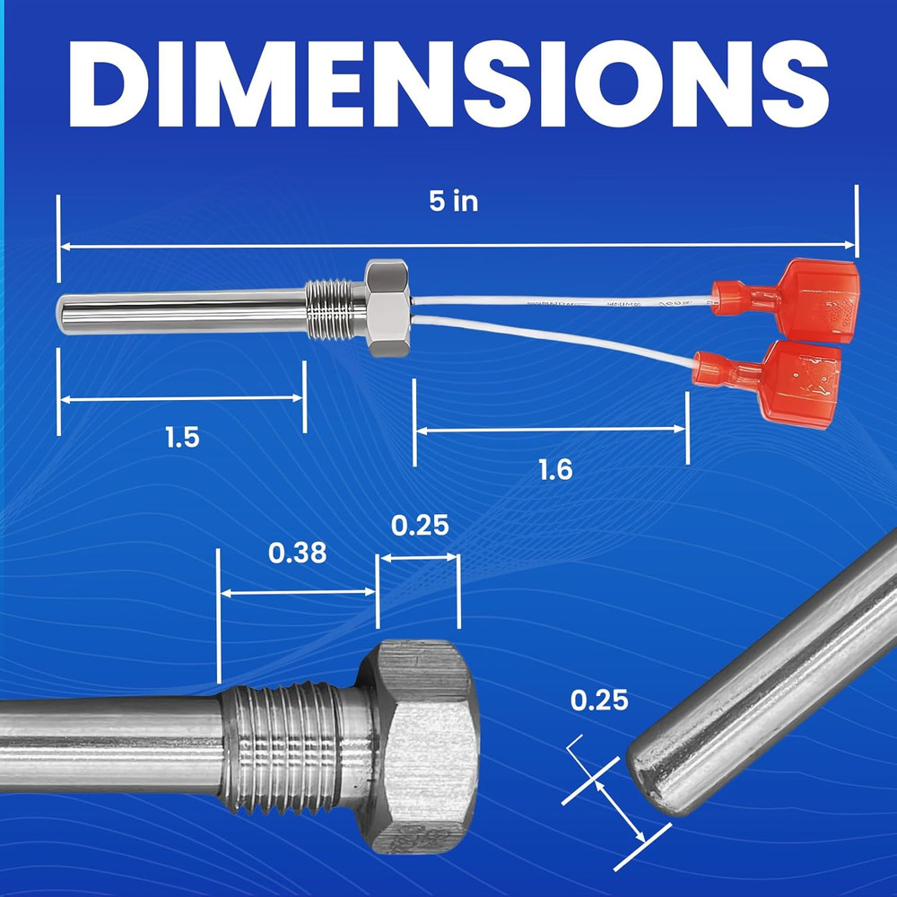 Replacement Pentair 42002-0024S Stack Flue Sensor (2-Pack)