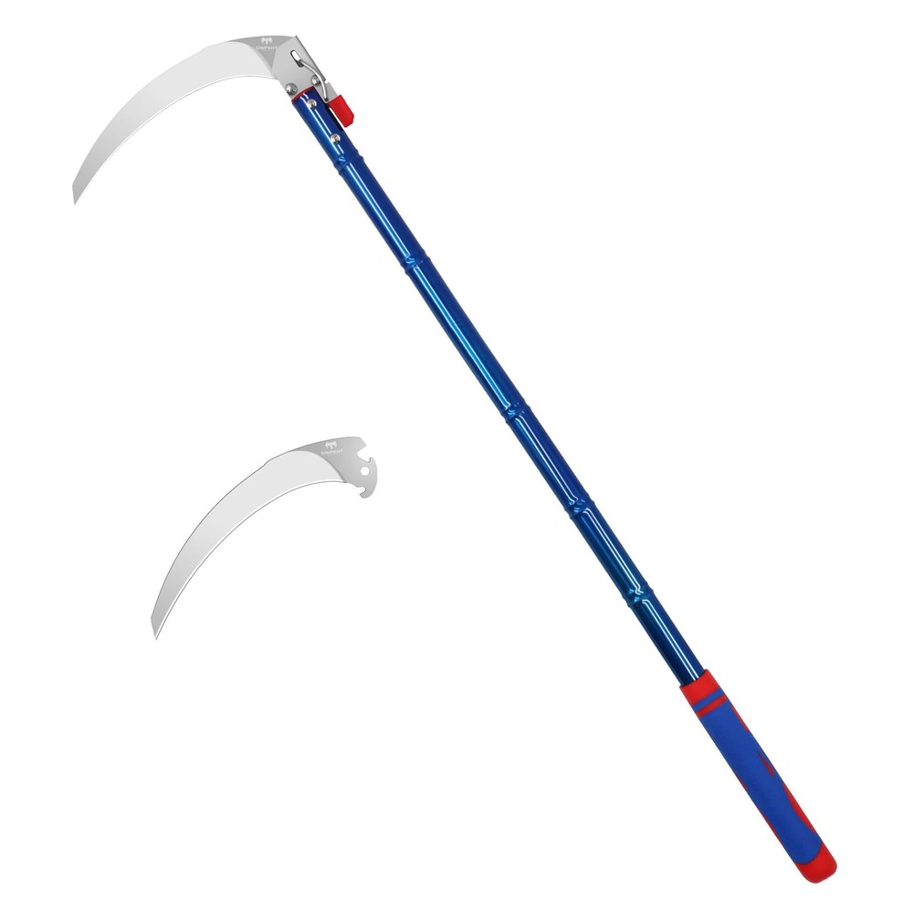 Detachable Grass Sickle, Folding Harvest Scythe Tool with Carbon Steel Blade ...