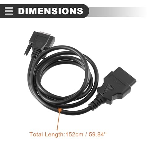 OBDII OBD2 Main Cable, Connector Cable, for Launch X431 CRP129 CRP123 Creader