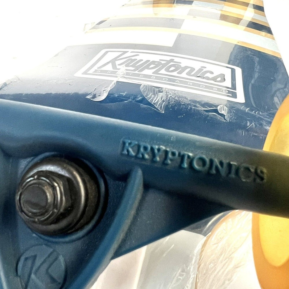 Kryptonics 32” Drop-Down Full Concave Longboard Skateboard Maple Checkered NEW