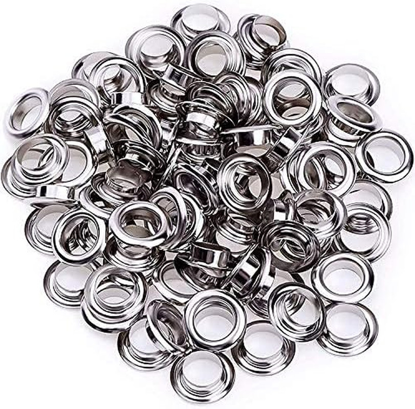 Grommet Tool Kit, Grommet Setting Tool and 100 Sets Eyelets with Storage Box, 1/