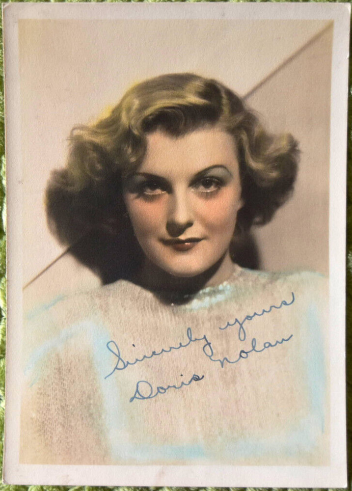 Doris Nolan Hand Signed Photo 5"X7"