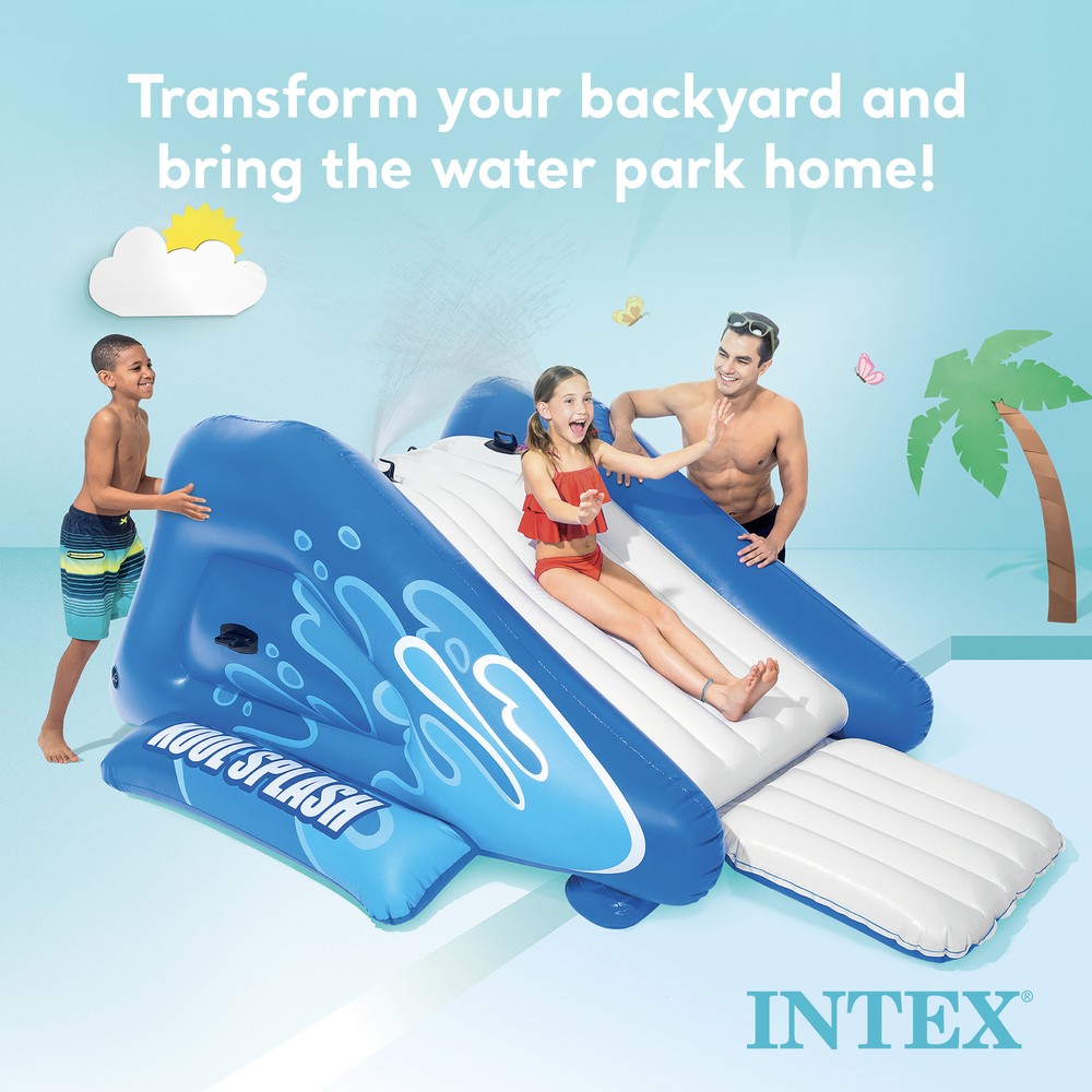 Intex Kool Splash Inflatable Play Center Water Slide | (Open Box) (2 Pack)