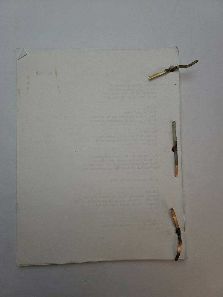 THE CARBONERO / Michael Gavin & Brian Kelley, 1990's Unproduced Screenplay