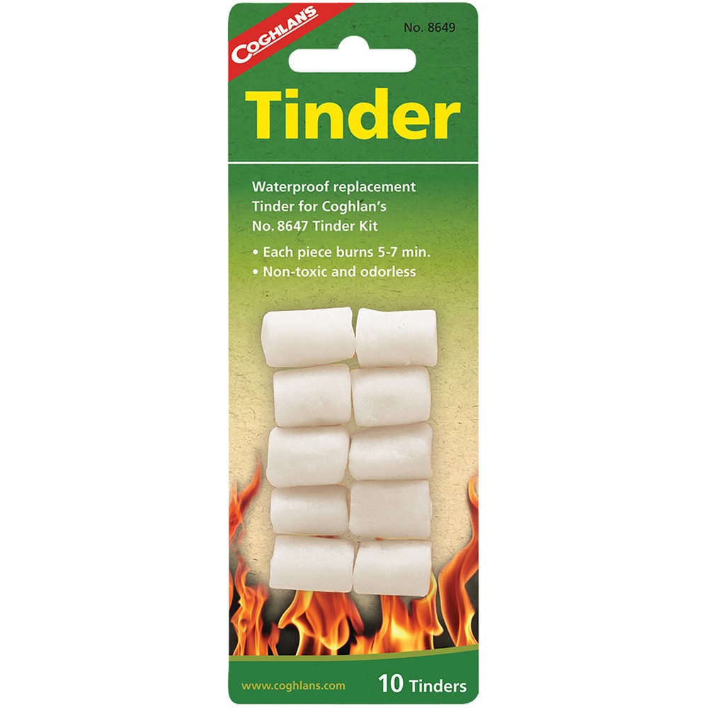 Coghlan's Tinder (10 Pack), Survival Waterproof Camping Emergency Fire Starter