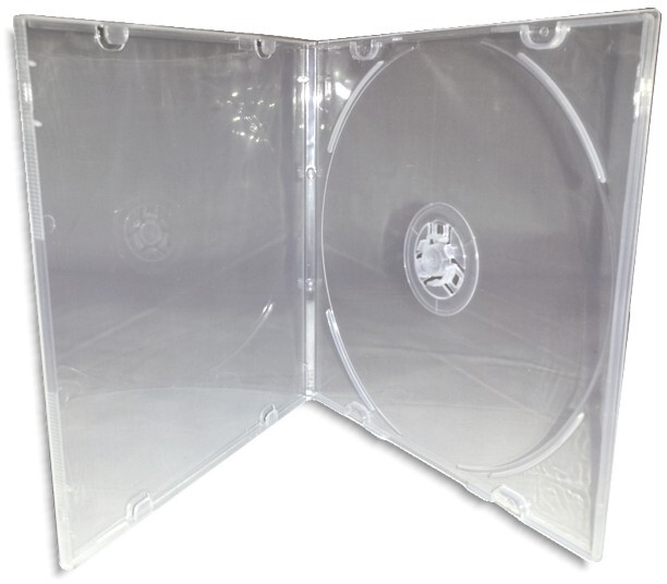 200-Pak Single 1-Disc 5.2mm Clear Poly Boxes (with outer sleeve)